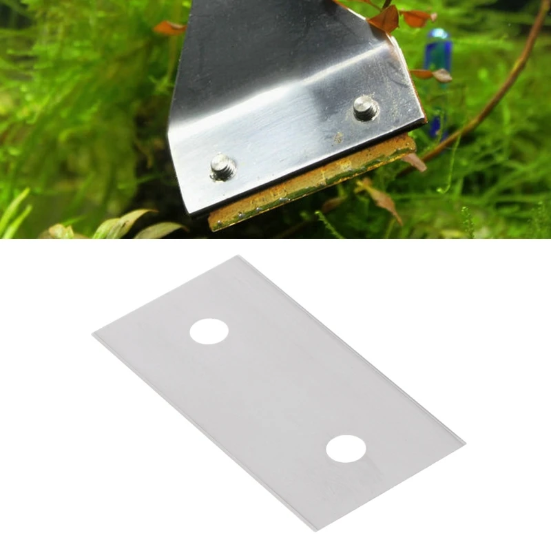 5 Pcs Aquarium Glass Fish Tank Stainless Steel Algae Scraper Blade