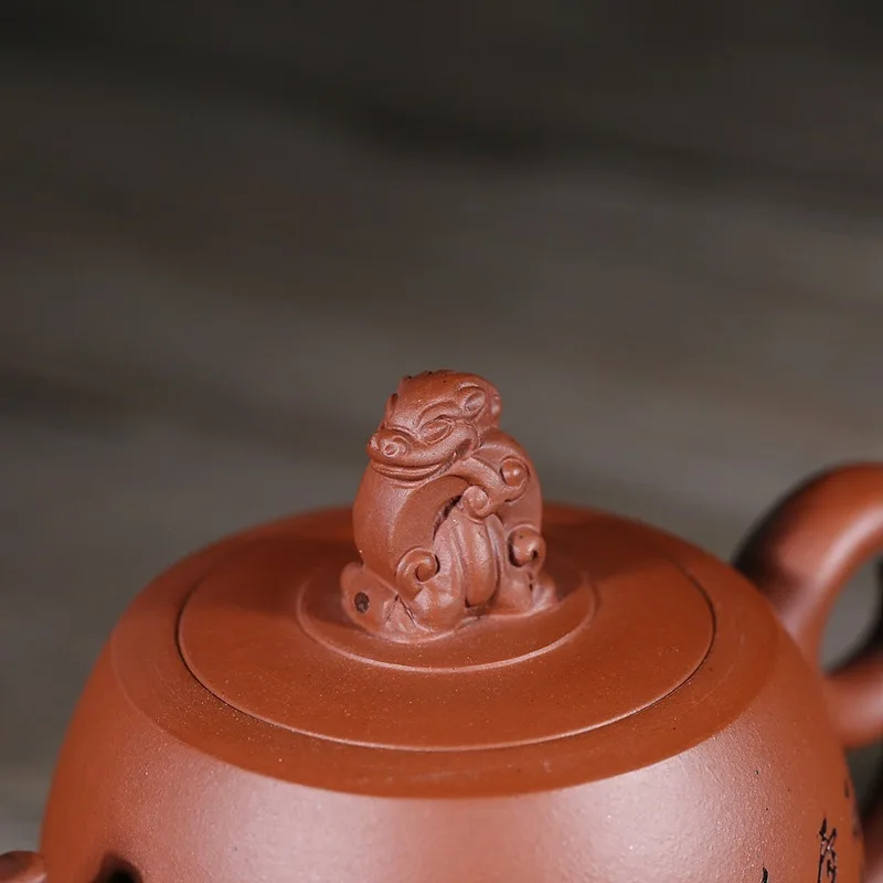 Чайный горшок Shao Liping's System Of Luck And Fortune Qi Tian темно красная эмалированная керамика