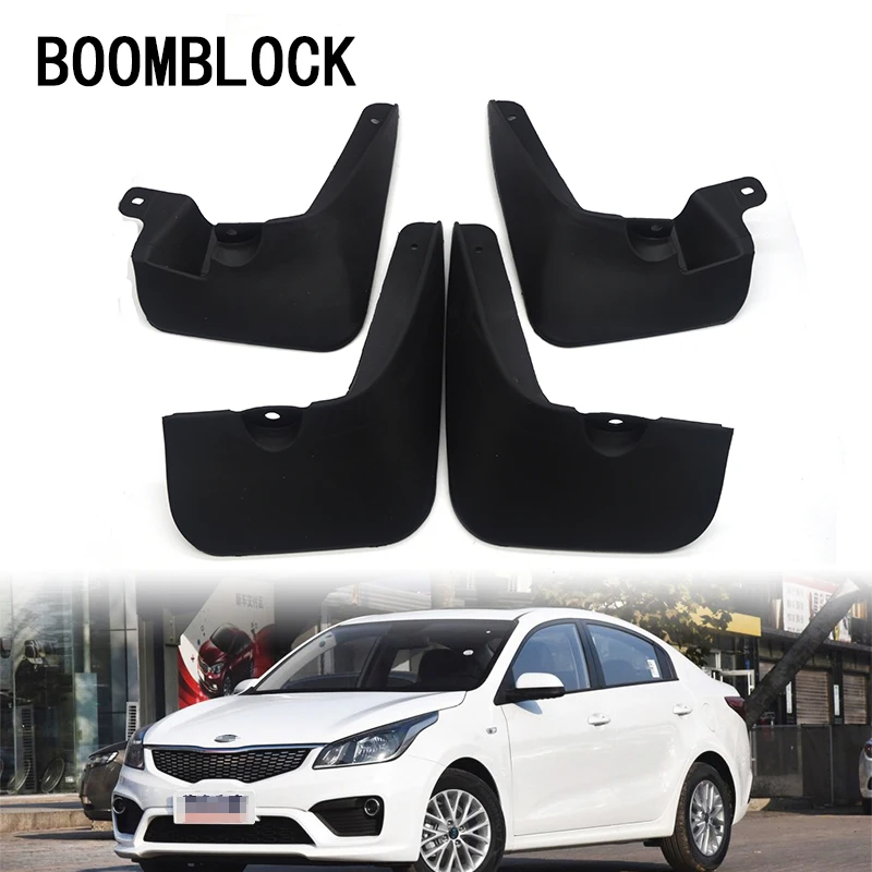 

4pc Car Front Rear Mud Flaps Mud Flap Mudguards Fender For KIA RIO 4-Door Sedan LX SX 2006 2007 2008 2009 Accessories