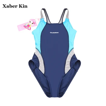 

Girls Sporting Swimsuit Children Girls One-piece Professinal Swimwear Kids Girls Training Swimming Sports Suits SW276-CGR1
