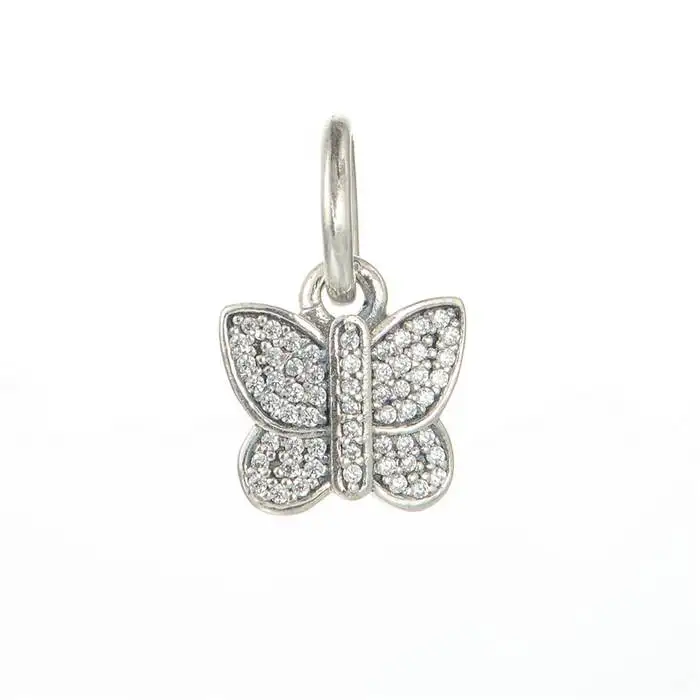 Silver butterfly necklace pandora Clearance