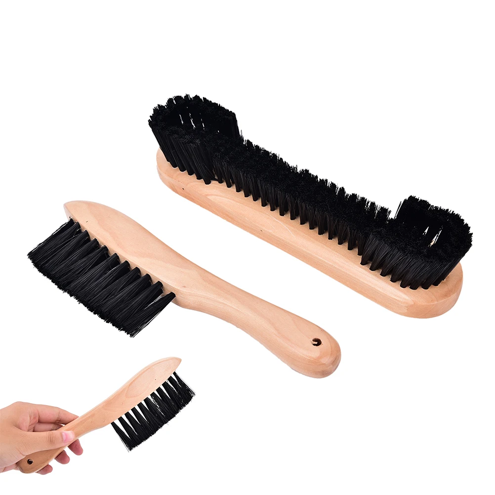 1 Set=2PCS Rail & Felt Brush Cleaner Billiard Snooker Pool Table Wooden Tool Billiard Accessories