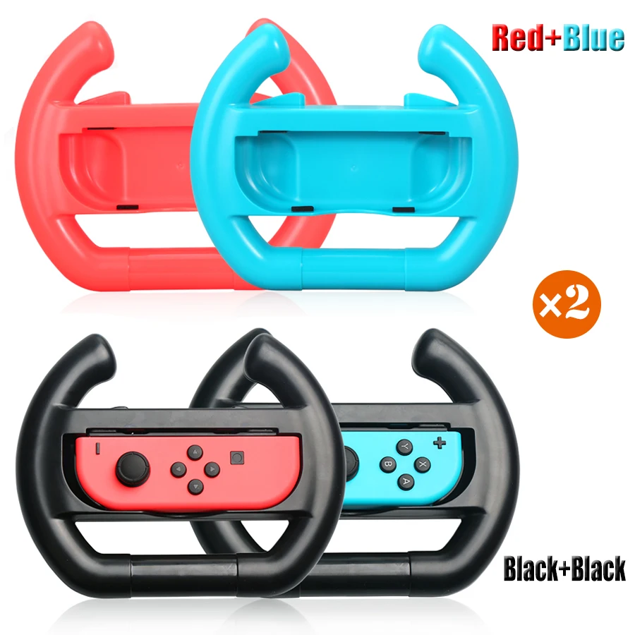 

2pcs Nintend Switch Racing Game Steering Wheel Joy-con Holder Stand Handle Grip for Nintendo Switch Nintendoswitch Accessories