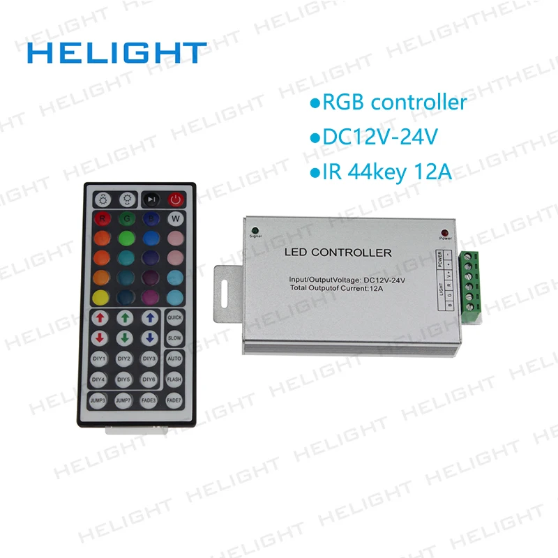 DC12V ИК 24key/44key 12a/24a RGB контроллер светодиодный ИК-пульт RGB контроллер для RGB 2835 5050 светодиодные ленты свет