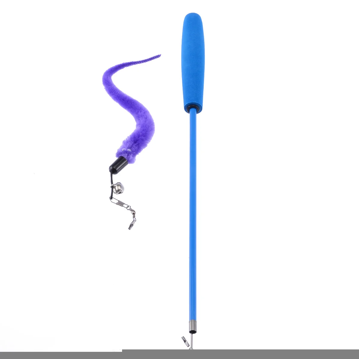 1 Set Pet Cat Retractable Wand with Caterpillar Toy Interactive Funny Training Teaser for Pet Kitten Jumping Train Aid Fun
