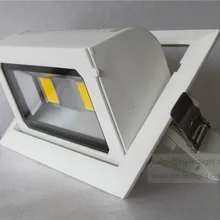 Светодиодная лампа 40 Вт 85-265 в вращение светодиодный светильник 4 шт./партия bridgelux теплый белый 3000 К дневной белый 4000 к холодный белый 6000 К luminaria