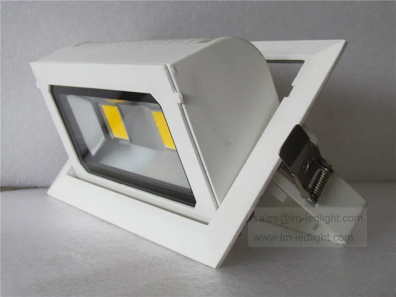 

led light 40w 85-265V rotation led downlight 4pcs/lot bridgelux warm white 3000K day white 4000K cold white 6000K luminaria