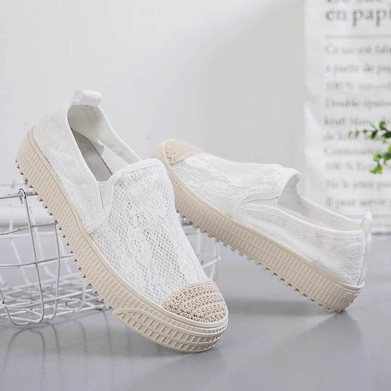 

Fisherman shoes female flat 2019 summer new lazy one pedal breathable Korean version of the wild small fragrance shoes tide.