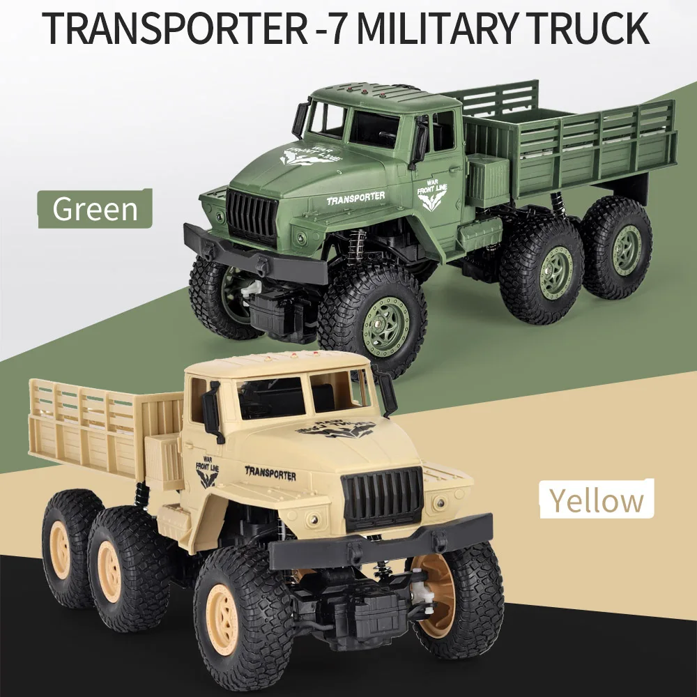 JJR/C Q68 2,4 ГГц 6WD 1/18 RC внедорожный военный грузовик RC игрушка подарок на день рождения для мальчика