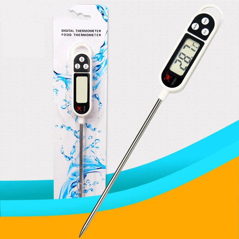 Digital Food Thermometer BBQ Cooking Meat Measure Hot Water Thermometer