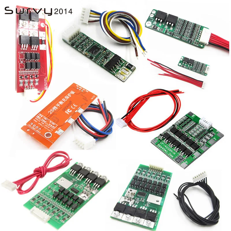 

2S/3S/5S/7S Li-ion Lithium 18650 Battery BMS Packs PCB Protection Board Balance Integrated Circuits