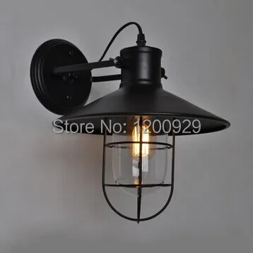 

Vintage Iron Wall Lamp LED for Bedroom/Dining room/Doorway Free Shipping WLL-26