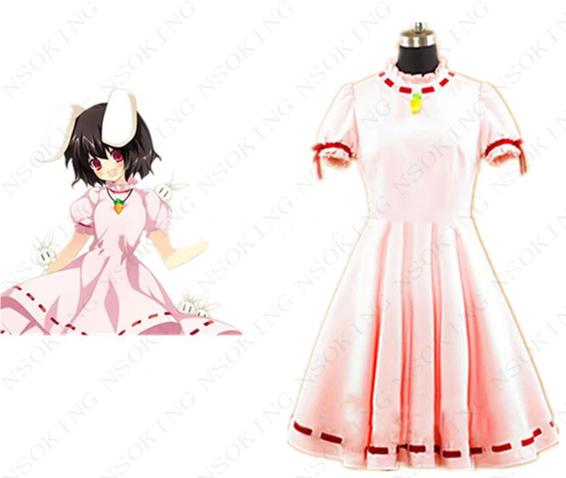 

Anime Touhou Project Tewi Inaba dress Cosplay Costume Tailor Made