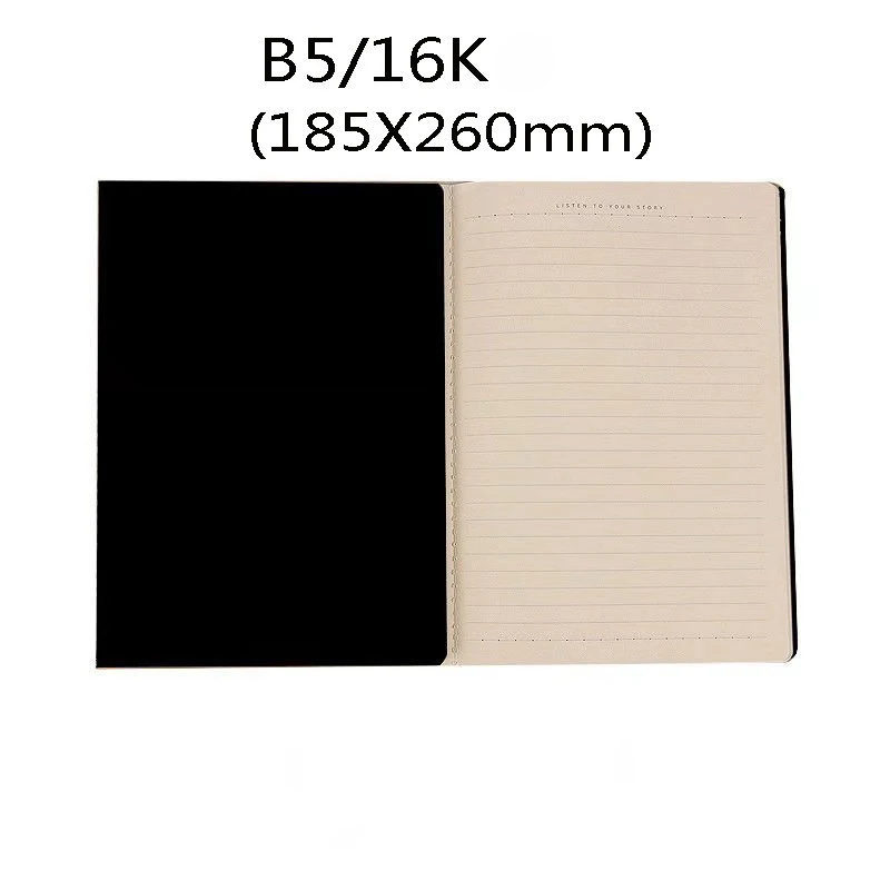 Блокнот EZONE B5, черная крафт-Обложка, блокнот, пустые страницы, линейная бумага, блокнот для зарисовок, простой стиль, подарок для друзей, Канцтовары - Цвет: T4