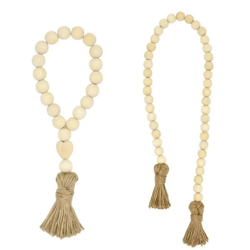 

Wooden Bead String Kids Baby Bed Pendant Wall Room Decor Rustic Wedding Vase