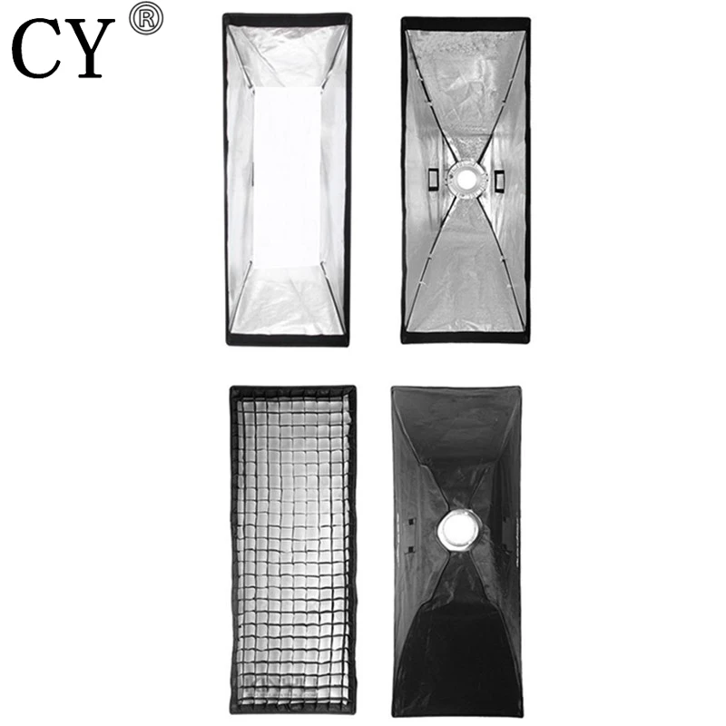 

50x130cm Softbox Reflector+Bowens Mount with Gird for Speedlite Flash Photo Studio Soft Box Photography Accesorios Fotografia