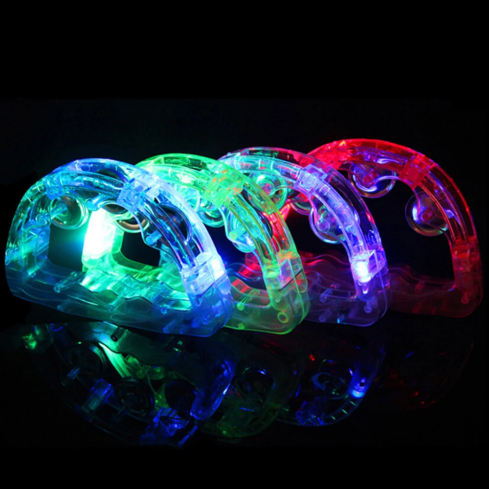 Красочный светодиодный мигающий детский погремушка ручной фонарь-раструб светодиодный бубен люминесцентные игрушки для Chritmas бар KTV вечерние Cheering Prop