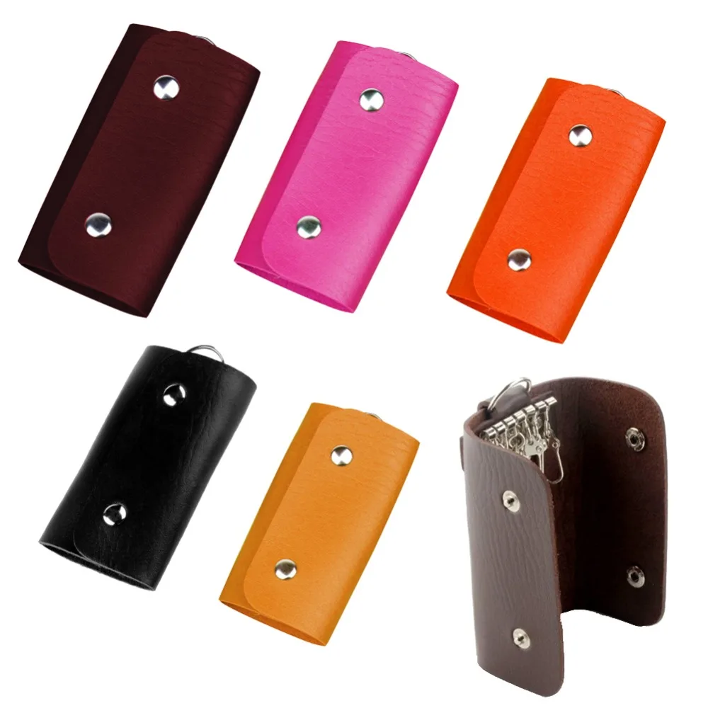 Pu Leather Quality Brand Hot Sell New Fashion Style Solid Key Wallets Bag Car Housekeeper Holders
