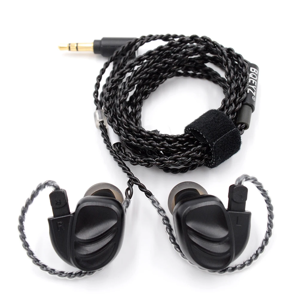 BQEYZ KC2 2BA + 2DD Гибридный динамический привод в наушниках металлические HIFI DJ монитор