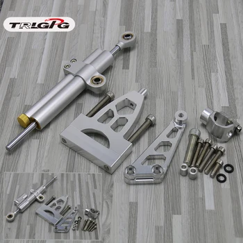 

Motorcycle CNC Damper Steering StabilizerLinear Reversed Safety Control+Bracket For Honda CB400 VTEC 1-5 1999-2012 210 09 Silver