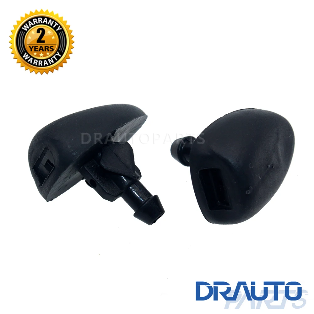 Pair Windscreen Washer Spray Jets Nozzle For Citroen C1 C2 C3 Peugeot