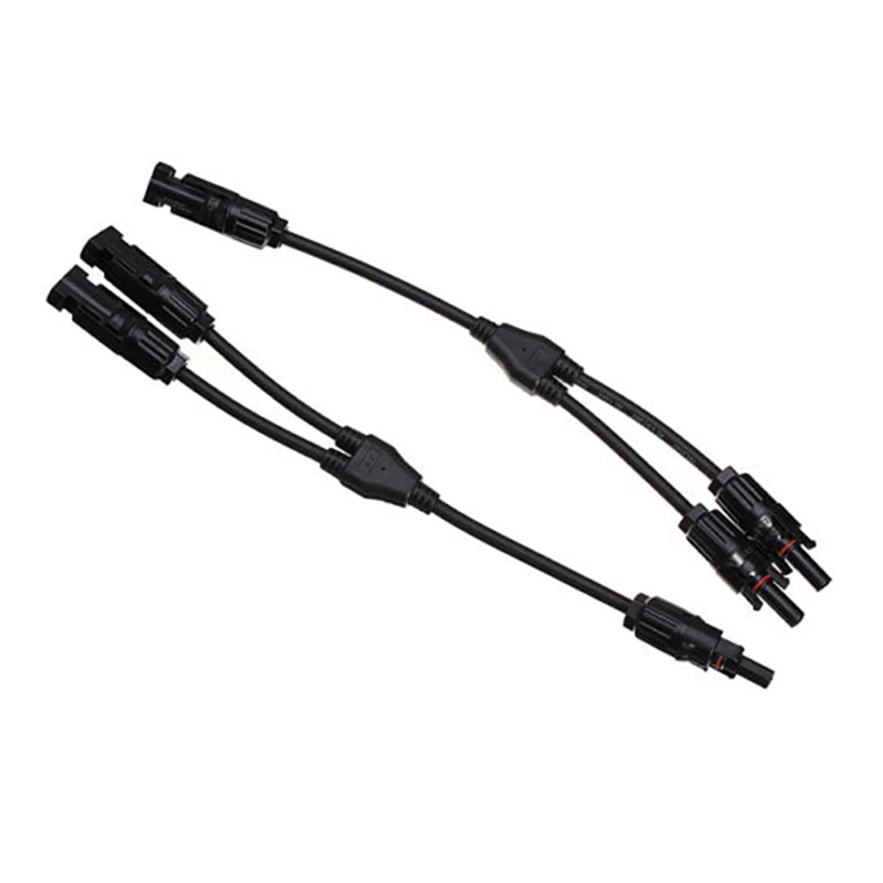 

New 1 Pair MC4 Branch Y Adapter Connectors M/M/F and F/F/M For Solar Panels Cable