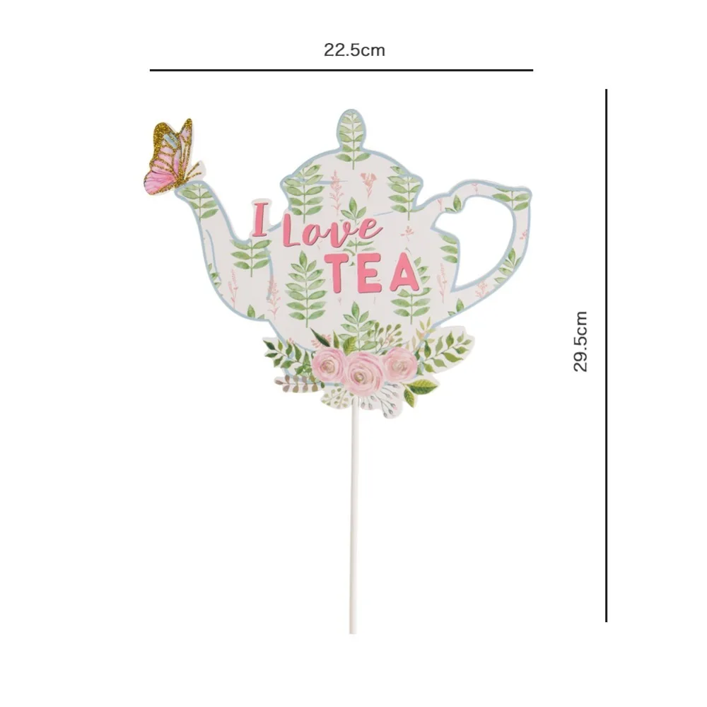 Чайные вечерние реквизиты для фотосессии, украшения, цветочный принт, чайный горшок, чайная чашка Алиса в стране чудес, декор для Дня матери, дня рождения