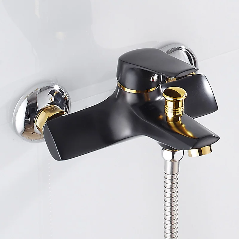 

body black bathtub faucet bathroom sanitary ware of the lacquer that bake mixed hot and cold bathroom shower bath crock