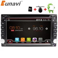 Eunavi Universal 2 Din Android 6.0 Car Dvd Player GPS+wifi+bluetooth+radio+quad Core+ddr3+Capacitive Touch Screen+car Pc+stereo