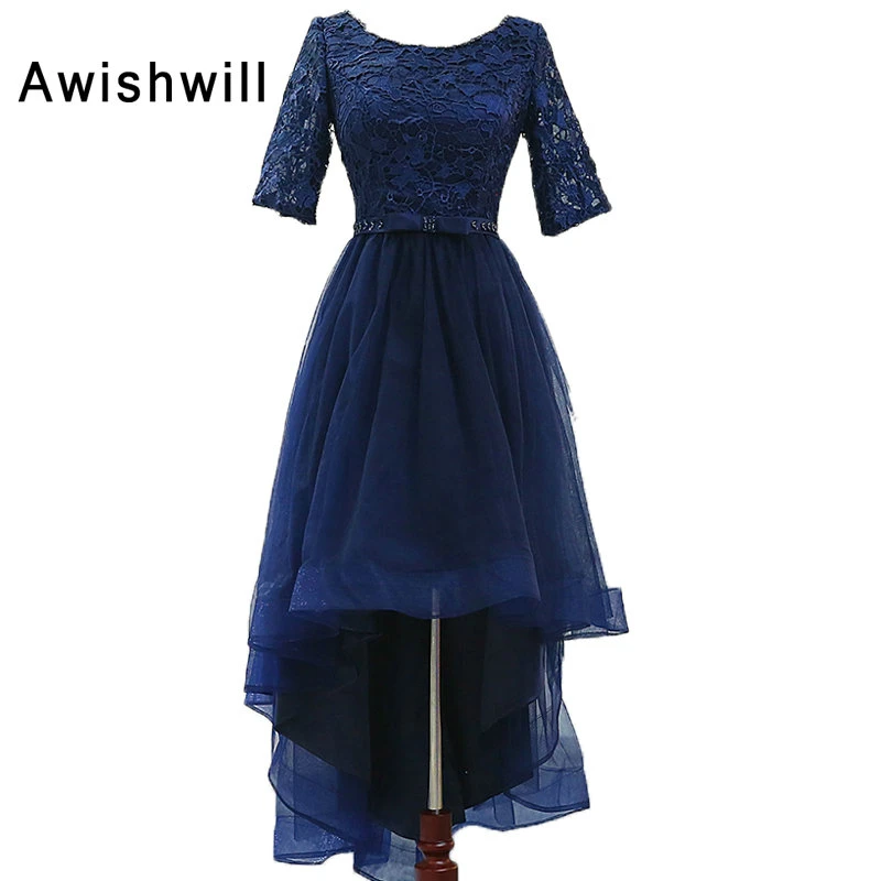 navy and white dresses with sleeves