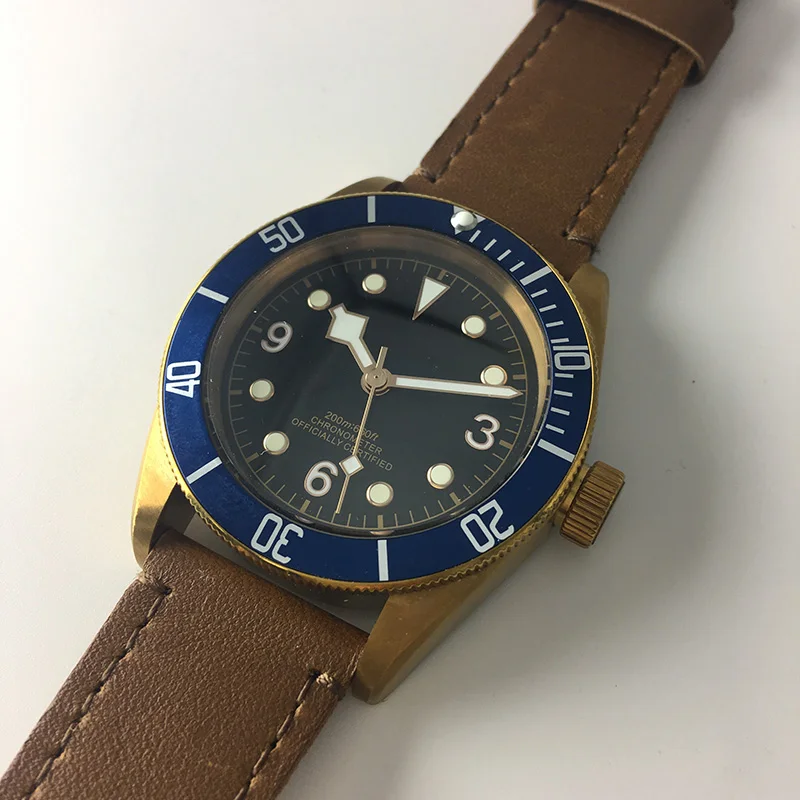 

Top Luxury Brands Schwarz Bay Mechanical Watch Men Automatic PVD Case Luminous Waterproof Military Sport Swim Watches 03