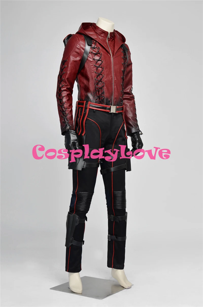 New Custom Made High Quality America Movie DC Comics Green Arrow Roy Harpe Red Arrow Cosplay Costum