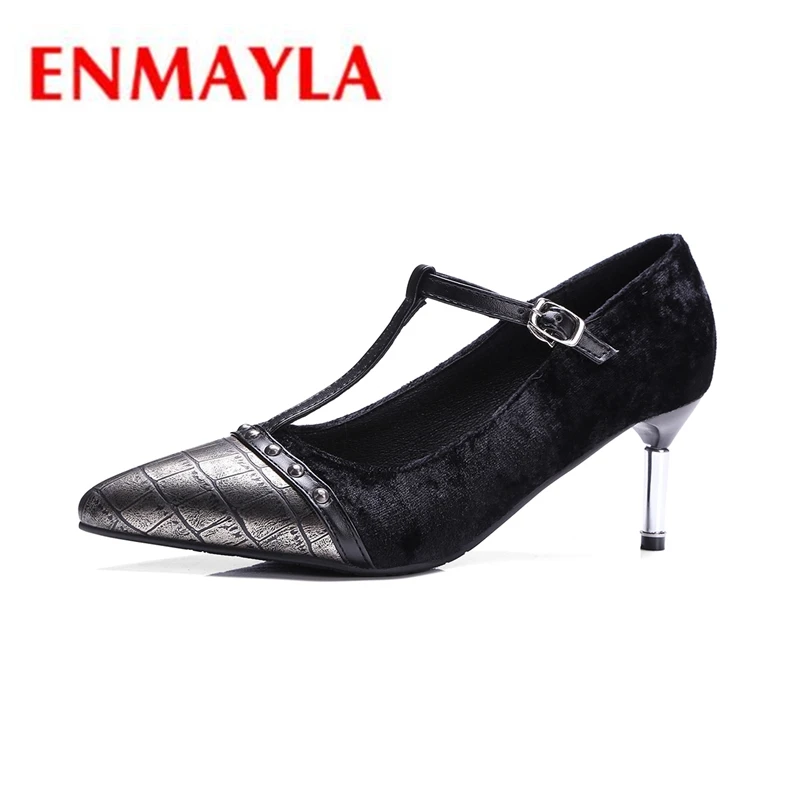 ENMAYLA/Новые модные и стильные Размеры Большие размеры 32-43 стильная женская обувь