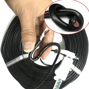 

Soft Silicone Cable 2 core 0.3 Square Cold and Oil Proof Ultra Flexiable Cable OD 4.6mm High Temperature Test Line Wire