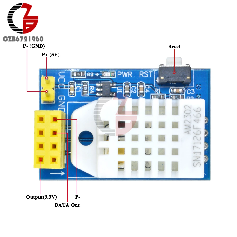 Wifi ESP8266 ESP-01S DHT11 DHT22 AM2302 Цифровой Датчик температуры и влажности Модуль Замена SHT11 SHT15 для термостата гигростат