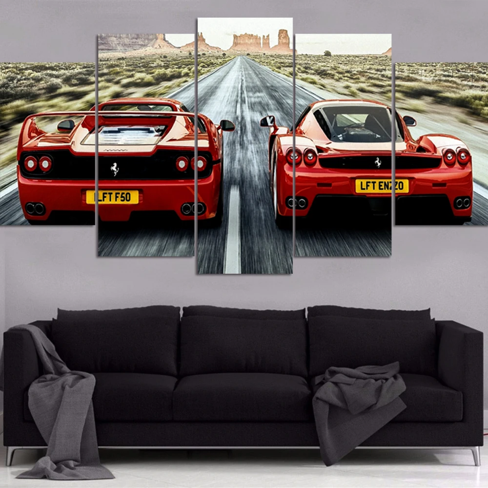 HD printed painting FERRARI F50 ENZO CANVAS SET canvas painting for living room HD printed painting FERRARI F50 ENZO CANVAS SET canvas painting for living room