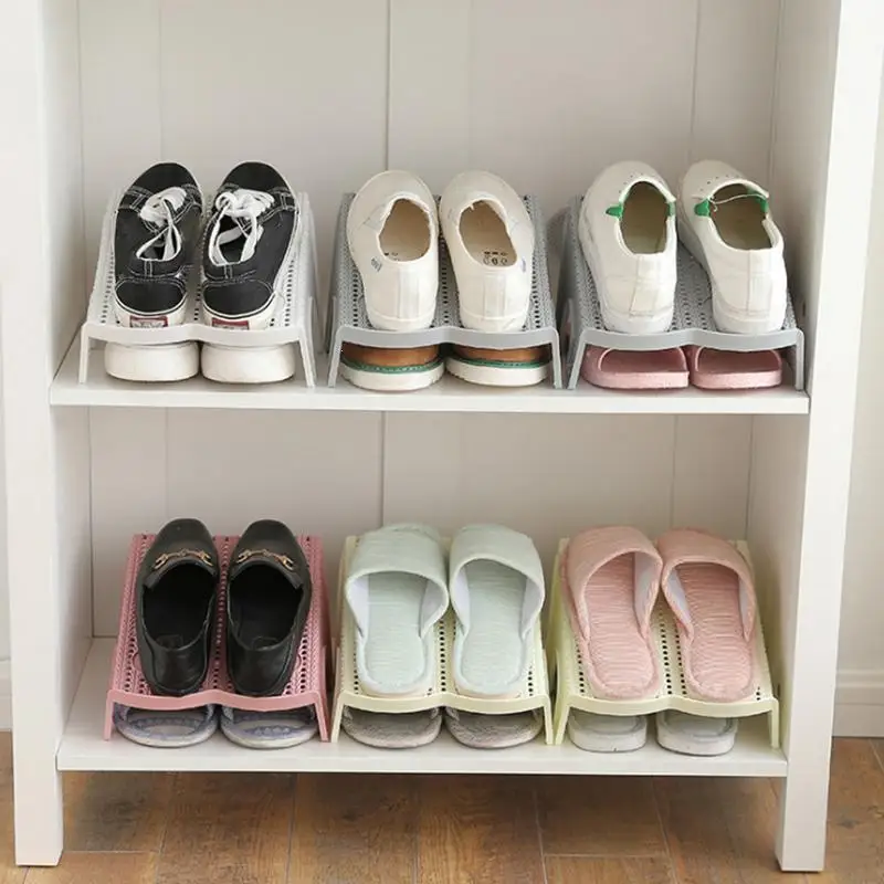 Household Double Row Shoes  Holder Home Shoe  Rack Shoes  