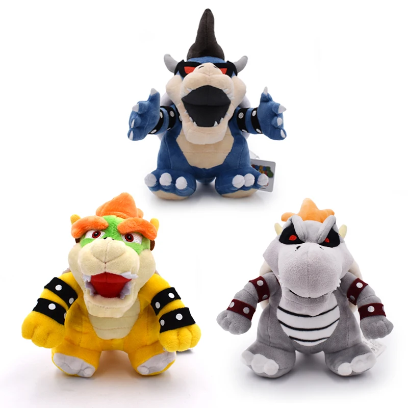 3Styles 25-28cm Mario Bros Kuba Bowser Kuba Gragon os sec foncé Bowser peluche peluche poupées livraison gratuite