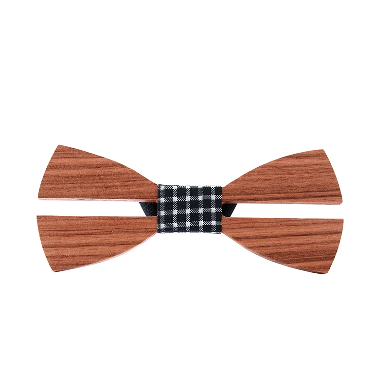 scissor shape wood tie2