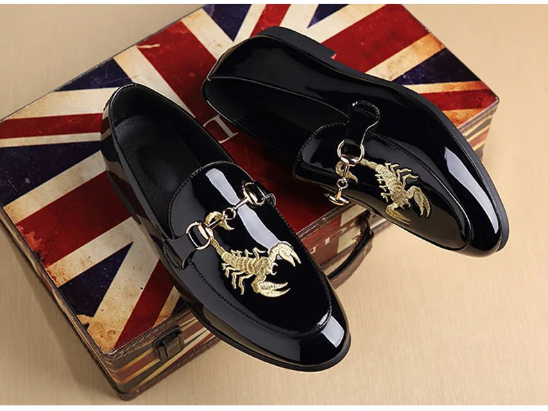 Men Casual Shoes Pu Leather Slip-On Penny Loafers Men Casual Shoes High Top Boat Shoes' Men Loafers Leather Plus Size 46 47 48   (1)