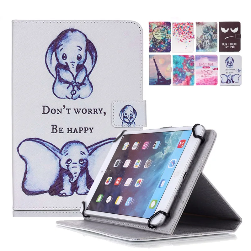 

Wallet PU Leather case cover For Visual Land Prestige Elite 10QL tablet case 10.1 universal+Center flim+pen KF553C