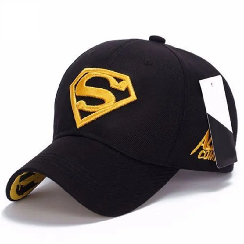 Весна-лето унисекс уличная Мужская и женская шляпа Регулируемая Шапочка для бега Супермен Хип-хоп эластичная шляпа для улицы