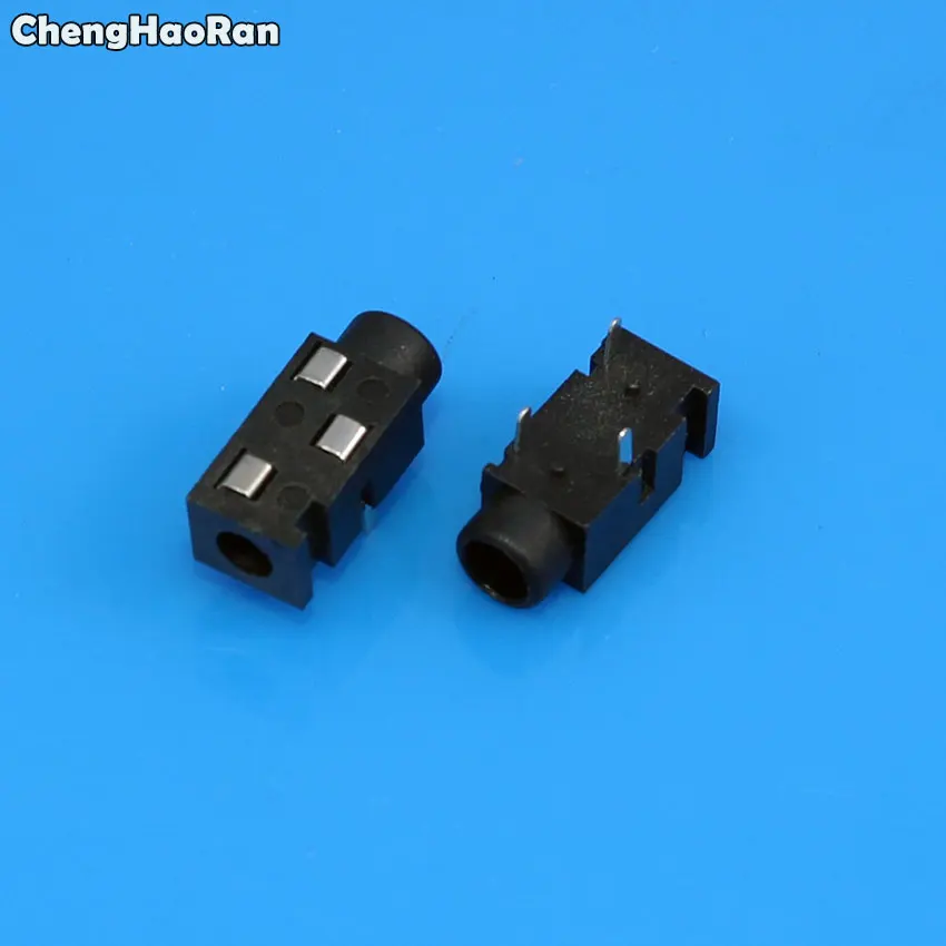 ChengHaoRan 2 шт. 3,5 мм для наушников аудио разъем 3 линии контактный разъем DIP-стерео наушники