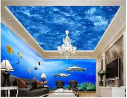 Индивидуальные 3d фото обои 3d стены, потолок обои фрески 3 d океан тему фон отделка стен 3d комната обои