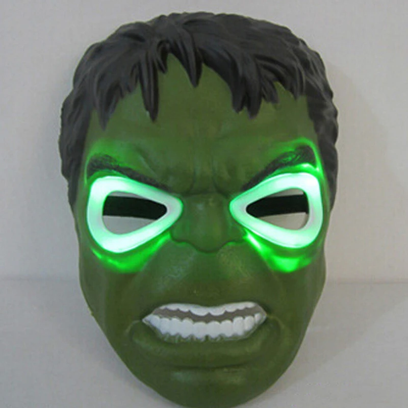 Hot Sale High Quality Plastic Led Cartoon Hulk Masks Lighting - high quality plastic led cartoon hulk masks !   lighting halloween mask masks 023 image