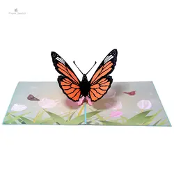 Бумага SPIRITZ открытки с бабочками 3D лазерная резка крафт-бумага pop up бабочки карты с конвертом приглашения приветствие большой приглашение