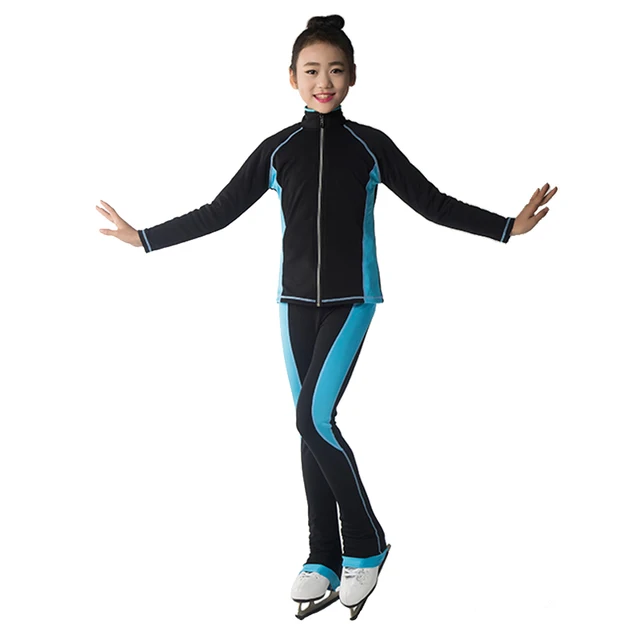 Customized Figure Skating Suits Jacket and Pants Long Trousers for Girl