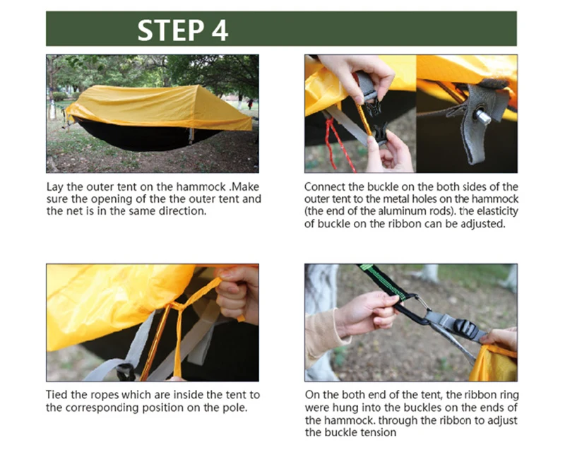 2in1 Big size Multifunctional insect net waterproof windproof ultralight parachute hammock aerial tent Portable Outdoor Camping