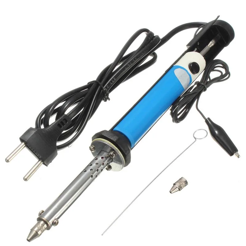 30W 220V EU Plug 2 in 1 Soldering Iron PCB Solder Sucker Pump Electric