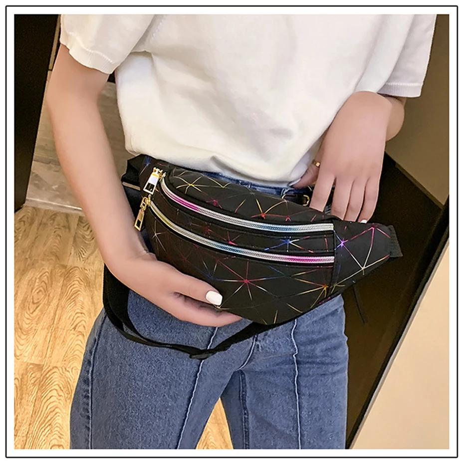HTB1wAdybRCw3KVjSZR0q6zcUpXaF - Holographic Waist Bags | Pink Silver Pack